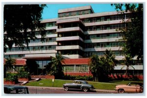 c1950's Mound Park Hospital Building Cars St. Petersburg Florida FL Postcard 