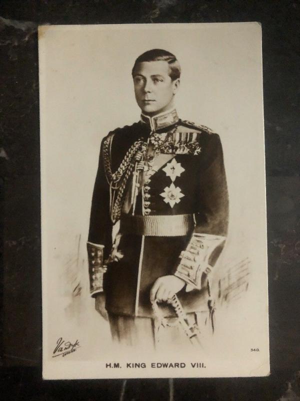 Mint England RPPC Postcard HM King Edward VIII