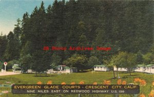 CA, Crescent City, California, Evergreen Glade Court Motel, Thomas Pub No E11405