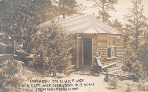 J11/ Colorado Springs RPPC Postcard c1910 Captain Jack Defend Home 162