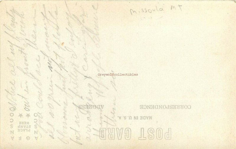 MT, Missoula, Montana, Cleaners, RPPC