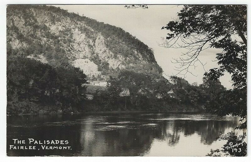 RPPC, Fairlee, Vermont, Early View The Palisades