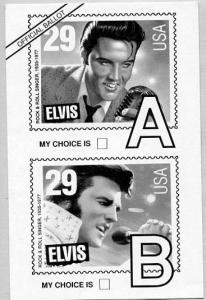 Postal History 1992 Elvis Stamp Design Poll