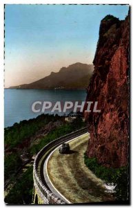 Modern Postcard La Corniche D & # 39Or Route The Seaside between Theoule and ...