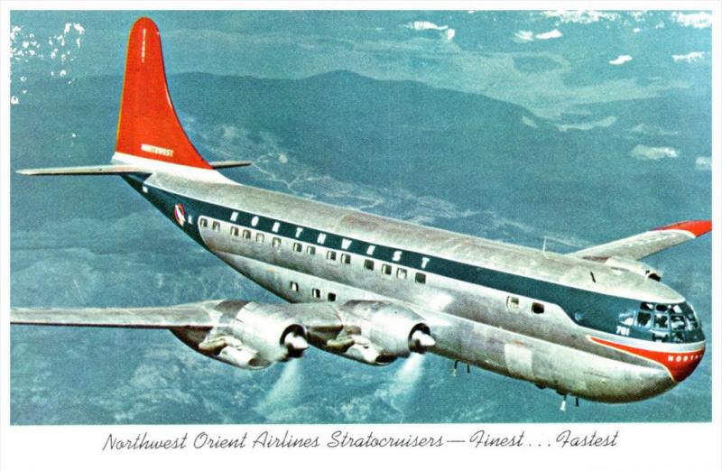 Northwest Orient Airlines Stratocruisers Double Decker