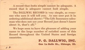 PG Dallwig Inc Advertising 1937 