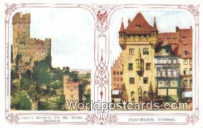 Castle Soonick, on the Rhine, Platz Munich Germany Unused 