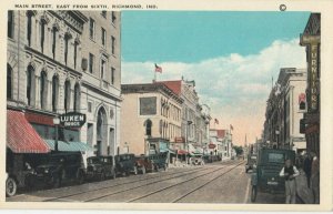 RICHMOND , Indiana , 1910s ; Main Street , East from Sixth