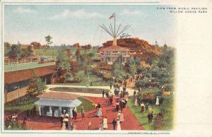 Willow Grove Pennsylvania Park Music Pavilion View Antique Postcard K52738