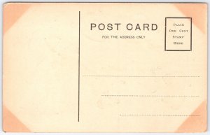 1907 Coney Island Vintage Comic Postcard Red Hot Frankfurters Sauerkraut