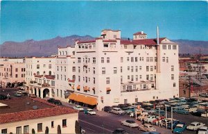 1950s Tucson Arizona Santa Rita Hotel Birdseye Autos Henderson Postcard 24-9815