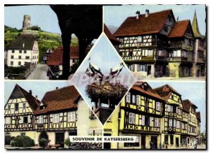 Modern Postcard Souvenir de Kayserberg Le Chateau Old Forge Alsatian houses