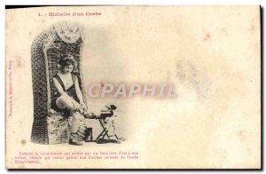 Old Postcard Fantasy History of Female Crab & # 39un