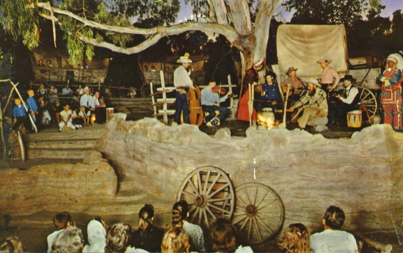 Knott's Berry Farm Ghost Town CA The Wagonmasters Vintage Postcard D2