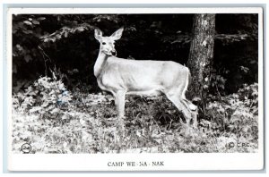 1956 Camp We Na Nak Deer Burk's Falls Canada Vintage RPPC Photo Postcard