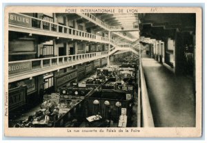 c1940's Foire Internationale De Lyon The Covered Street Fair Palace Postcard