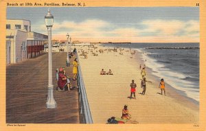 Beach At 10th Avenue Pavilion Belmar, New Jersey NJ