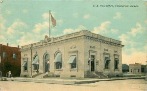 Duke Ayres Flag Gainesville Texas 1911 US Post Office Postcard 20-13437