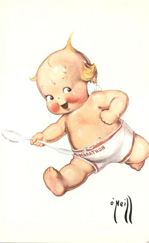 Rose O'Neill Kewpie Doll Reproduction - Marathon Runner