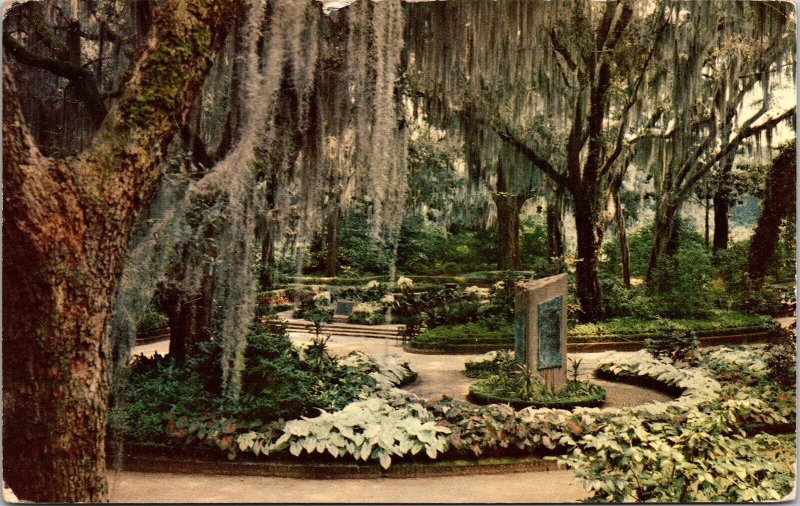 Scenic Bellingrath Gardens Monolith Mobile Alabama DB Cancel WOB Postcard 