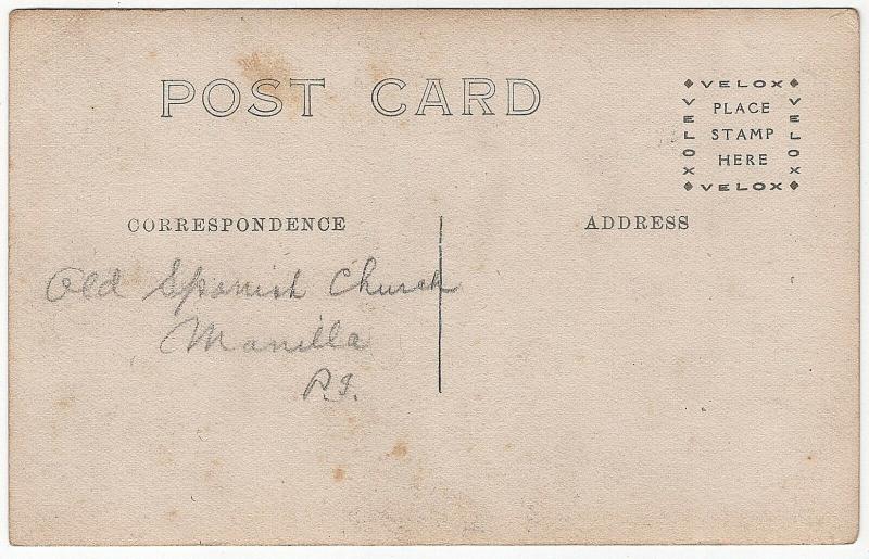 1907-09 RPPC SANTA CRUZ CHURCH MANILA PHILIPPINES ISLANDS Real Photo Postcard 