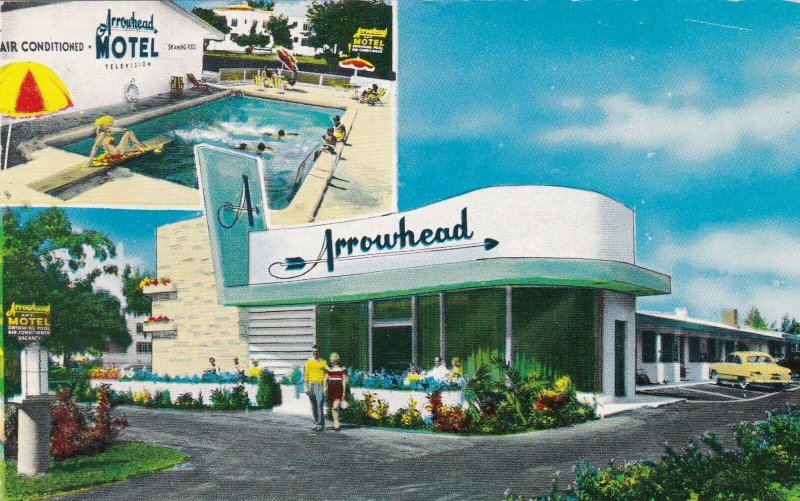 Florida Miami Arrowhead Motel 1958 sk5956