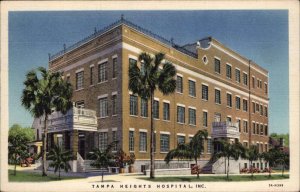Tampa Florida FL Hospital Linen 1930s-50s Linen Postcard