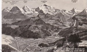 Switzerland Berner Oberland mit Harder Kulm 1948 Photo