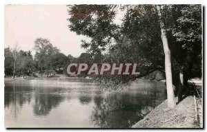 Old Postcard Paris Montsouris Park Lake