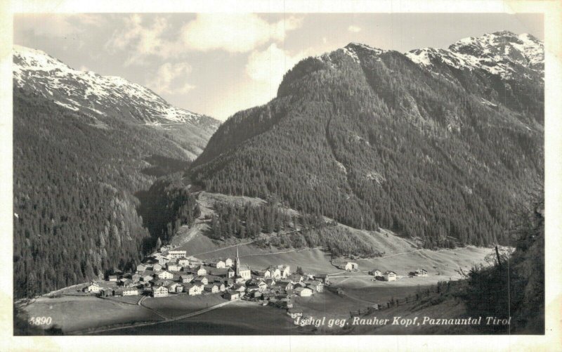 Austria Ischgl Rauher Kopf Paznauntal Tirol Vintage RPPC 03.53