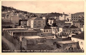 General View and the Church of the Annunciation Nazareth Israel 1937 