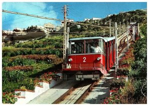 Vintage Lisbon Portugal Turistico Cable Car Postcard