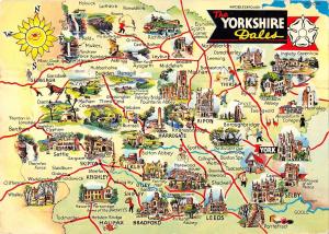 BR83152 yorkshire dales map cartes geographiques   uk