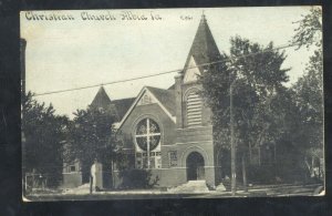 ALBIA IOWA CHRISTIAN CHURCH BUILDING 1914 DES MOINES IA. VINTAGE POSTCARD