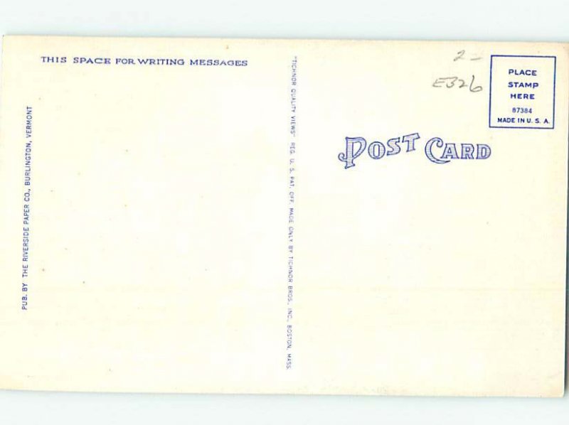 Pre-Chrome HIGH SCHOOL SCENE Barre Vermont VT AG6995@