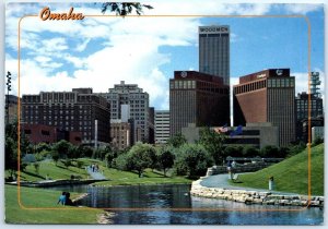 Postcard - Central Park Mall - Omaha, Nebraska