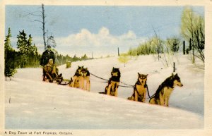 Canada - Ontario. Fort Frances, Sled Dog Team