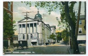 Court House Lancaster Pennsylvania 1908 postcard