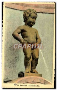 Old Postcard Brussels Manneken Pis