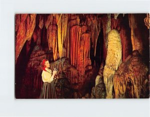 Postcard Frozen Fountain, Luray Caverns, Luray, Virginia