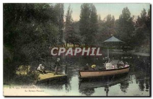 Old Postcard Paris Buttes Chamont The Boat Treader