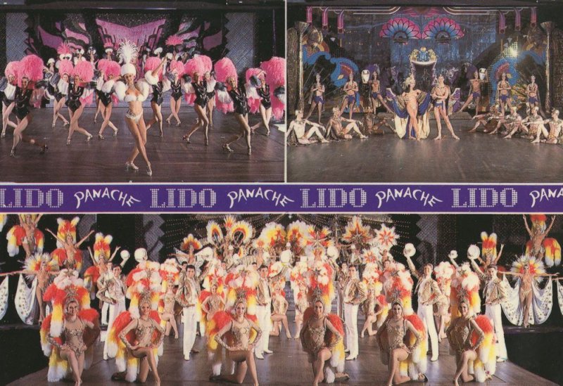 Le Lido Panache Paris Nightclub Cabaret French Postcard