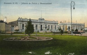 argentina, DIAMANTE, Entre Ríos, Jefatura de Policia y Municipalidad (1924)