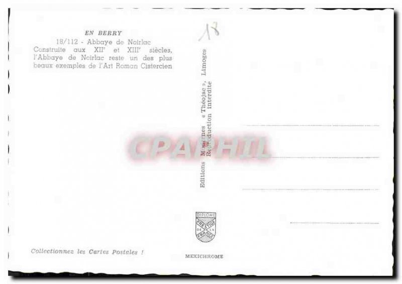 Postcard Modern Berry Abbey Noirlac