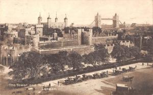 uk39286 tower and tower bridge london real photo uk lot 21 uk