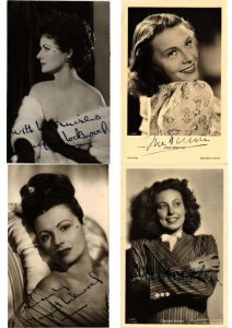 MOVIE FILM STARS (Female) with AUTOGRAPHS 43 Vintage Postcards (L5867)