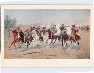 Postcard A Dash For Timber by Remington, Amon Carter Museum Of Western Art, TX