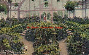 MI, Detroit, Michigan, Belle Isle Park, Horticultural Bldg, Fernery, No 188B