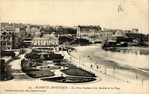 CPA BIARRITZ Les Deux Casinos et les Jardins de la Plage (411815)