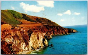 Monterey Coast Tourist Attractive Highway South From Carmel California Postcard